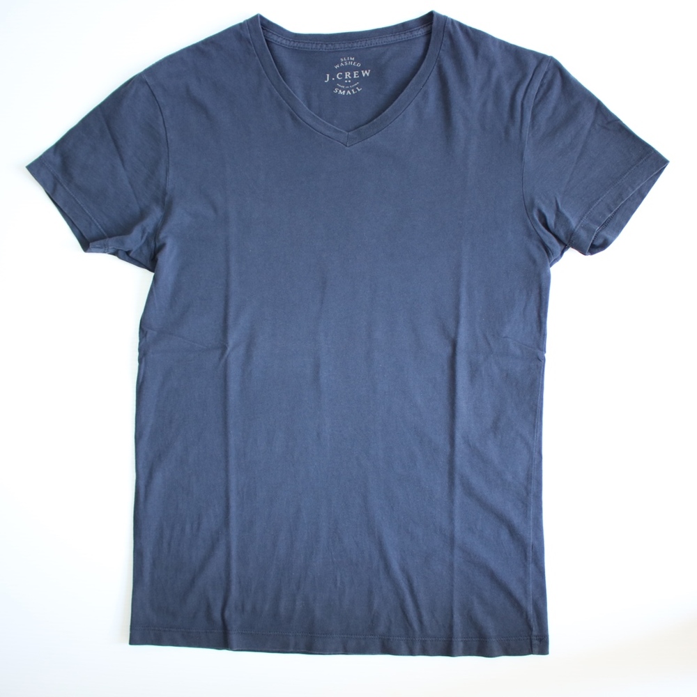 JCREW SLIM WASHED V-NECK TSHIRT
